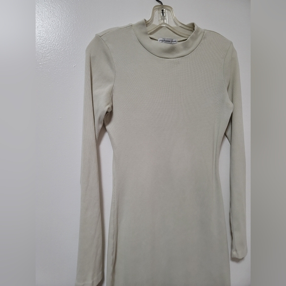 Young Fabulous And Broke Light Green Bodycon Rib Knit Dress Long Sleeve Medium - Picture 5 of 14